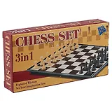 Шахматы, шашки магнитные. Набор игр настольных  3 в 1.