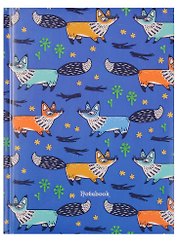 Записная книжка А6 80 листов "Лисички (орнамент)"