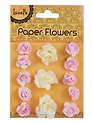 Набор для творчества. Цветы "Paper Flower", 3 больших + 10 маленьких, молочные и розовые