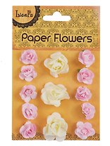 Набор для творчества. Цветы "Paper Flower", 3 больших + 10 маленьких, молочные и розовые