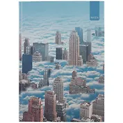 Книга для записей А4 100л кл. "Мегаполис" 7БЦ, глянц.ламинация