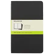 Набор книг для записей Moleskin Cahier Journal Large, 3 штуки, чёрные, 40 листов, А5