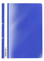 Папка-скоросшиватель А4 "Fizzy Vivid" перфорация, пластик, синий, ErichKrause