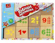 Кубики «Математика», 12 штук, Alatoys