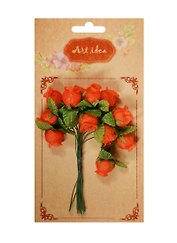 Розы в букетиках (красный) (11-00530-9)