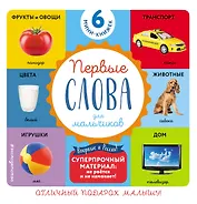 Комплект из 6 супер-прочных мини-книжек "Первые слова для мальчиков"