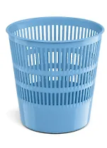 Корзина для бумаг 12л "Ice Metallic" сетчатая, пластик, голубой, ErichKrause