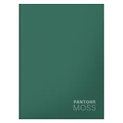 Книга для записей А5+ 96л кл. "Moss" интеграл.перепл., матов.ламин., выб.лак.