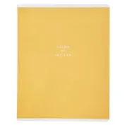 Тетрадь 48л кл. "Block", желтый, скрепка, карт.обл., микротекстурирование, ламинация