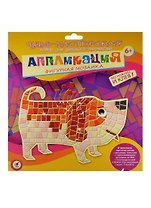 Фигурная мозаика Собачка (2971) (картон. основа+дет. из ЭВА+глазки+4 магнита) (Чудо-мастерская) (6+) (упаковка)