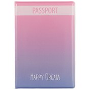 Обложка для паспорта Цветной градиент Happy Dream (ПВХ бокс) (ОП2018-178)