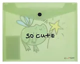 Папка-конверт А5 на кнопке "Милый лягух"