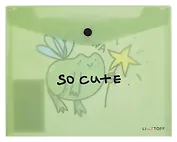 Папка-конверт А5 на кнопке "Милый лягух"