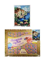 Набор для творчества, Алмазная мозаика по номерам, Морской пейзаж 30*40см