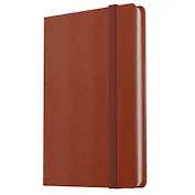 Записная книжка А7 80л лин. "Joy Book. Имбирный пряник" иск.кожа, тонир.блок, скругл.углы, ляссе, резинка, карман на задн.форзаце