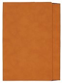 Обложка для книги с закладкой, 245х170 мм, горчичная, экокожа, нубук, Антей - 1