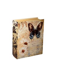 Сувенир, Шкатулка-книга Бабочка с ромашками (18*13*4,5)