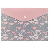 Папка-конверт на кнопке «Фламинго», А5