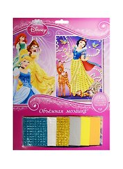 Набор д/творч. MultiArt Обьемная мозаика Disney Принцессы (MSA-EP100-PR) (6л.) (3 дизайна в ассорт.) (3+) (упаковка) (кор. 4х24шт)