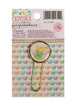 Декоративная скрепка для скрапбукинга Сладкие грезы (1221849) (5,5х7см) (Арт Узор) (3+) (упаковка)