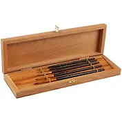 Набор колонковых кистей, №00, №1, №2, №3, №5