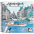 Скетчбук 195*195 40л для маркеров "Лодка"  110г/м2, тв.обложка, гребень - 0