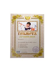 Грамота Лучший внук (Мастер)