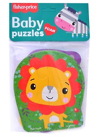 Мягкие пазлы Baby puzzle Fisher-Price "Лев" 4 картинки, 13 эл.