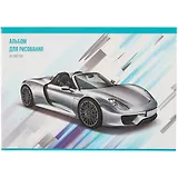 Альбом для рисования Listoff, "Серебряный кабриолет", А4, 30 листов, на скрепке