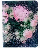 Тетрадь 80л "Цветочный лед" на кольцах, мел.картон, глянц.ламинация, квадр.корешок, скругл.углы