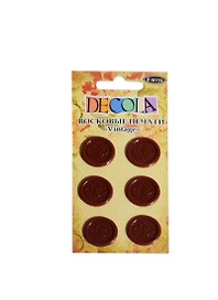 Decola Печати-наклейки восковые Vintage 6шт (4289) (упаковка)