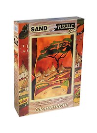 Пазл 500К 30351 Африканская деревня Песок (Sand Puzzle) (коробка)