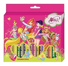 Фломастеры 18цв к/у, подвес, WINX