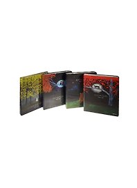 Книга-папка для записей на пружине Наблюдающая Кошка (LYB51001-6290DB) (12079300) (100 страниц) (21,5х28) (Небесный дракон)