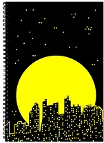 Тетрадь в клетку Listoff, "Ночь", А4, 80 листов