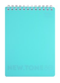 Блокнот А6 80л кл. "NEWtone PASTEL" пласт.обл., гребень, офсет 80г/м2, ассорти