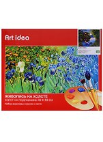 Картина по номерам Art Idea 40*50см. Дом у озера A068