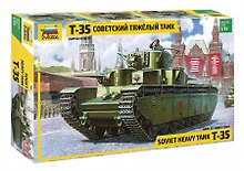 Сборная модель ЗВЕЗДА, Советский тяжелый танк Т-35 1/35
