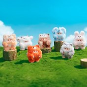 ОХКУ. Плюшевая игрушка с подвесом Гиггл Монстерс Лесные Пушистики, в ассортименте OHKU