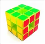 Головоломка Кубик с отверстием светящийся (002301)