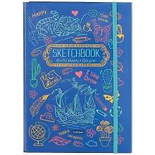 Скетчбук «Hand draw», 80 + 50 листов, А5