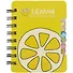 Записная книжка 95*120 57л лин. "Lemon" карт.обл., вырубка, спираль, инд.уп., ассорти - 2