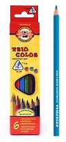 Карандаши цветные Koh-I-Noor, TrioColor, 6 цветов