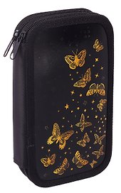 Пенал 2 отделения "Golden" 19*11 см