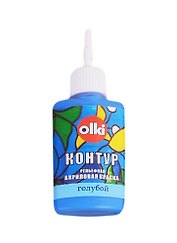 Рельефная акриловая краска "Контур" (Голубой), 20 мл