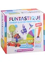 Набор для творчества 4 в 1. Funtastique 3D-ручка CLEO (Синий) с подставкой + PLA-пластик 20 цветов + Книжка с трафаретами