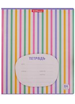Тетрадь в клетку Erich Krause, "Паттерн простой", 24 листа, в ассортименте