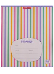 Тетрадь в клетку Erich Krause, "Паттерн простой", 24 листа, в ассортименте