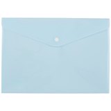 Папка-конверт А4 на кнопке "Pastel" пластик 0.18мм, ассорти 