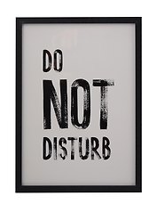 Фоторамка 21*30 "Do not disturb" черное дерево